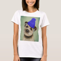 Bordure Terrier avec Casquette Bobble Bleu
