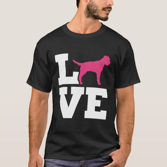 T-shirt Bordure Terrier Love (Devant)