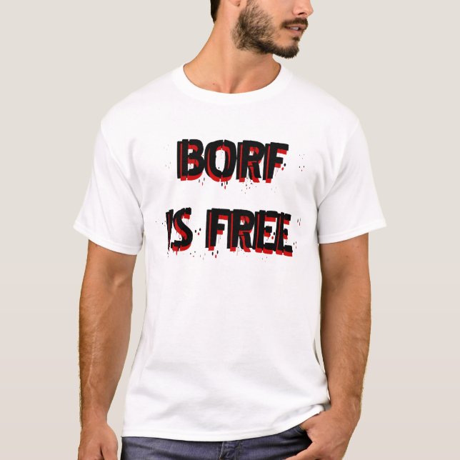 T-SHIRT BORF EST LIBRE (Devant)