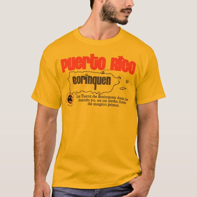 T-shirt Borinquen Porto Rico (Devant)