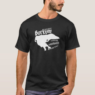 T-shirt Borkum Belle Pile de sable dans le monde Mer du No