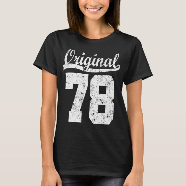 T-shirt Born 78 Birthday (Devant)