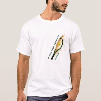 T-shirt Born For Tennis avec possibilité de nom