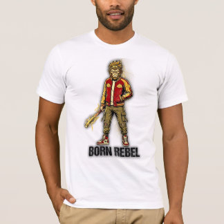T-shirt Born Rebel Monkey Gunner