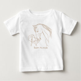 T-shirt "Born to Ride" Baby Horse | Tee équestre