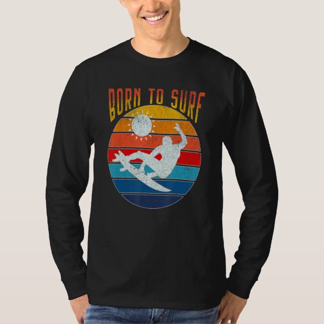 T-shirt Born To Surf Summer (Devant)