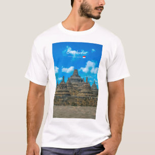 T-shirt Borobudur, Indonésie - Temple bouddhiste ancien