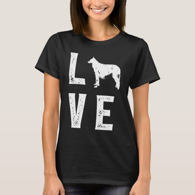 T-shirt Borzoi Love  1 (Devant)
