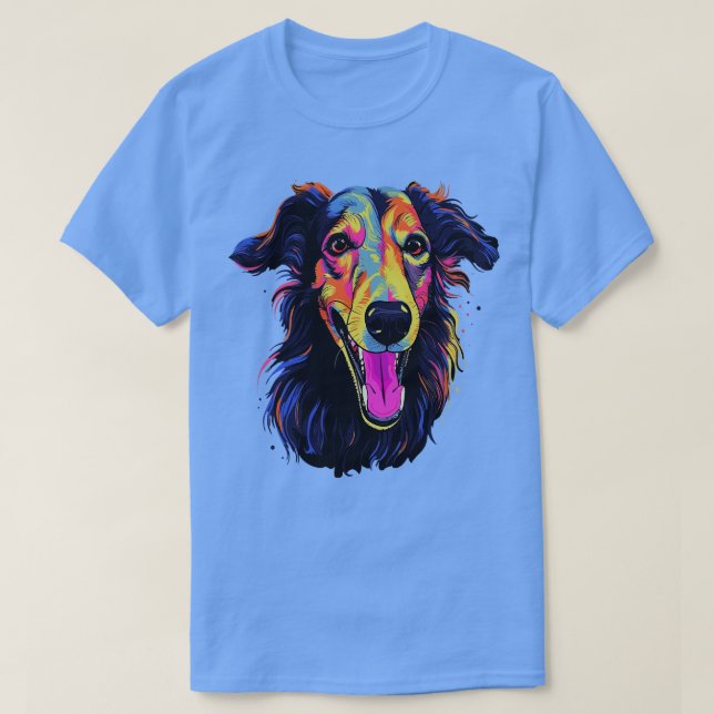 T-shirt Borzoi Sourire (Design devant)