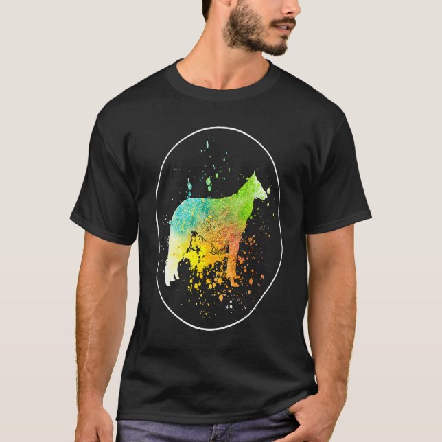 T-shirt Borzoi Vintage  1 (Devant)