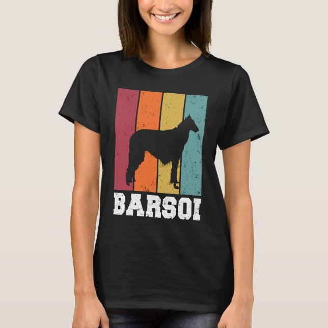 T-shirt Borzoi Vintage  2 (Devant)