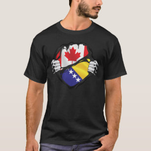 T-shirt Bosnie-Herzégovine Racines arrachées aux mains can