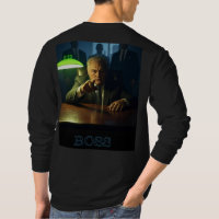 Boss avec textos hommes noir à manches longues T-s