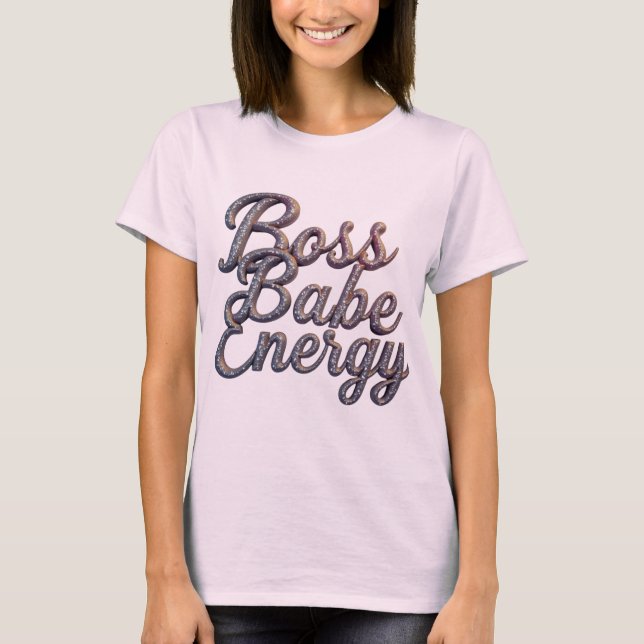 T-shirt Boss Babe Vibes (Devant)