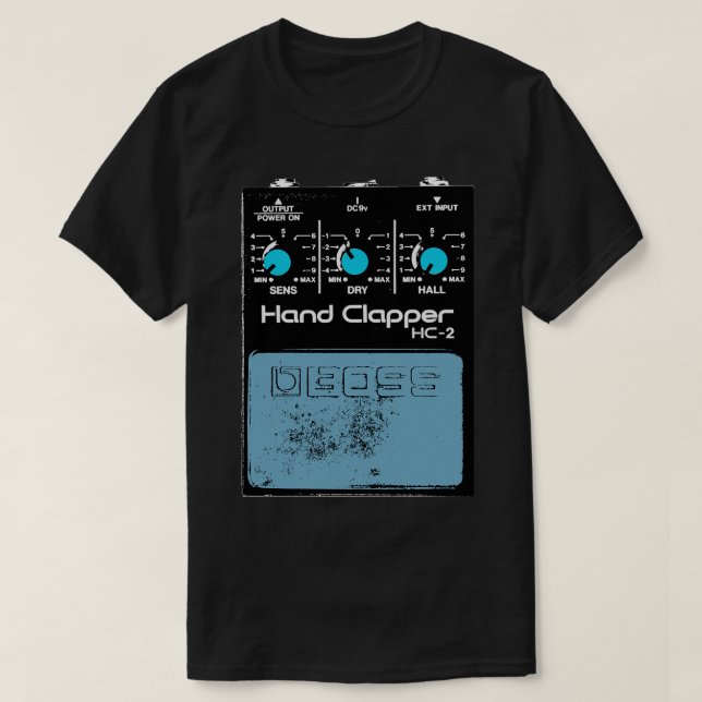 T-shirt Boss Hand Clapper Guitar FX Fan Art Design (Design devant)