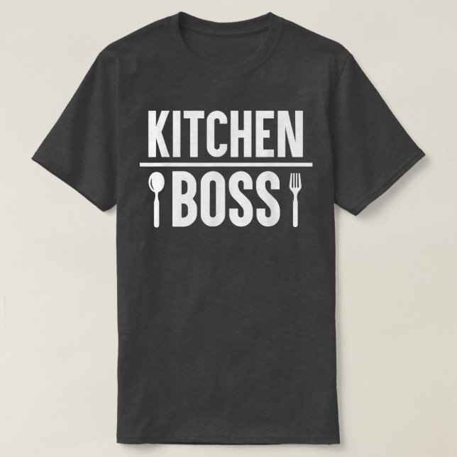 T-shirt Boss Humour culinaire dans la cuisine Badass Chefs (Design devant)