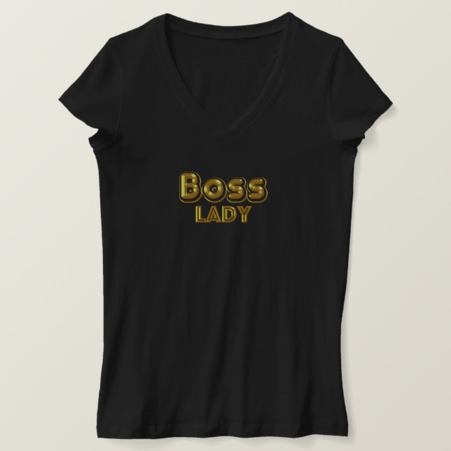 T-shirt Boss Lady Bold Gold (Design devant)
