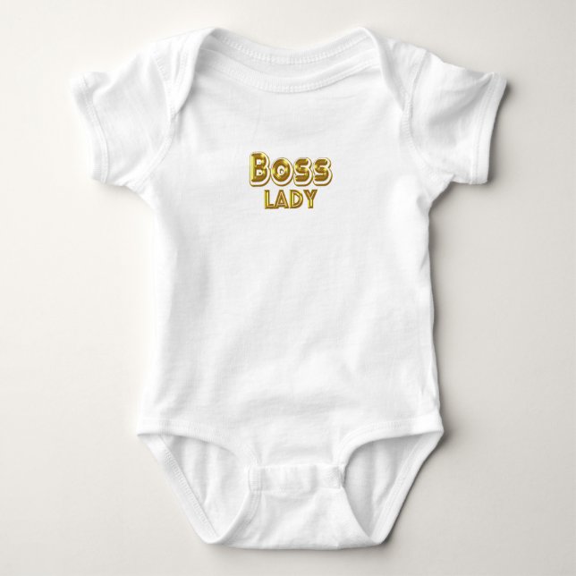 T-shirt Boss Lady Bold Gold (Devant)