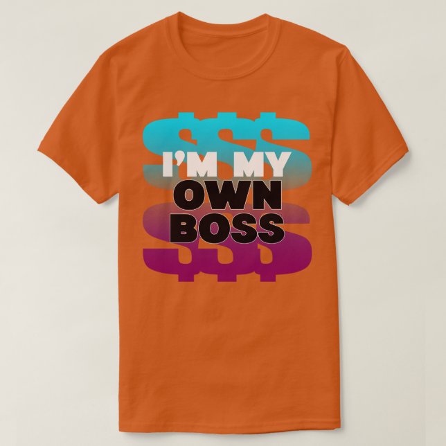 T-shirt Boss S'est employé Maker d'argent Hustler (Design devant)