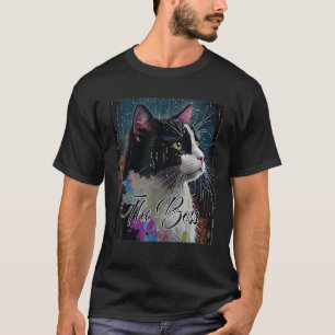 T-shirt Boss Tuxedo Amoureux de les chats Funny Tee pour m