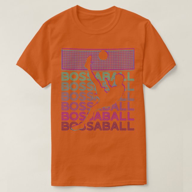 T-shirt Bossaball Retro Cadeau (Design devant)