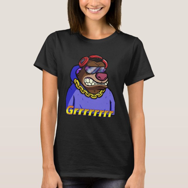 T-shirt Bossy Bear Club NFT Grrr Grrr Grrr (Devant)