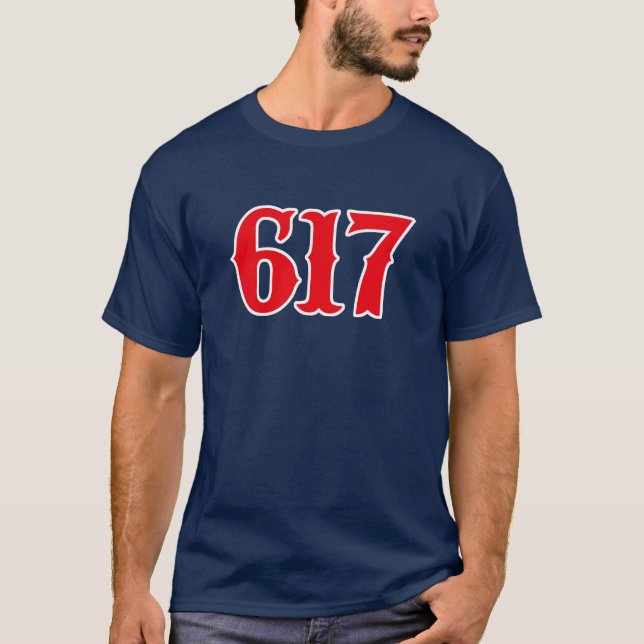 T-shirt Boston 617 - Boston fort ! (Devant)