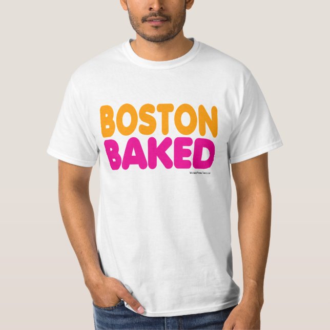 T-shirt Boston a fait cuire au four (Devant)