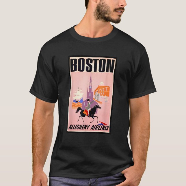T-shirt Boston American History Paul Revere Massachusetts  (Devant)