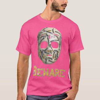T-Shirt Boston Hockey Beware Classique 70s Masque
