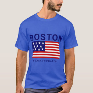 T-shirt Boston Maseachubaets surdimensionnés