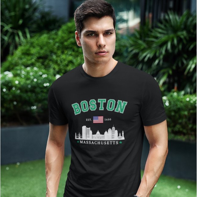 T-shirt Boston Massachusetts Est. 1630 Funny Travel (Créateur téléchargé)