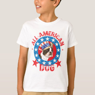 T-shirt Boston patriotique Terrier