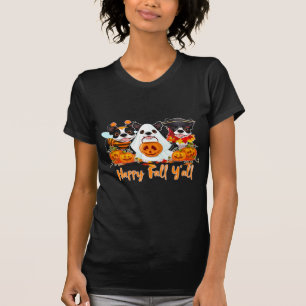 T-shirt Boston Terrier Amoureux des chiens Fall Yall Hallo