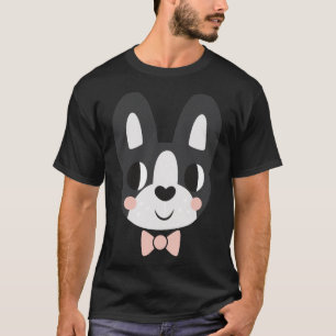 T-shirt Boston Terrier Avec Cravate Bow
