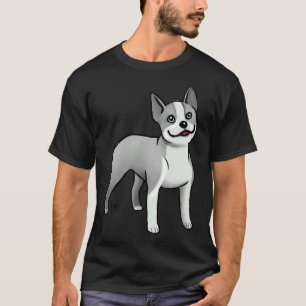 T-shirt Boston Terrier Blue