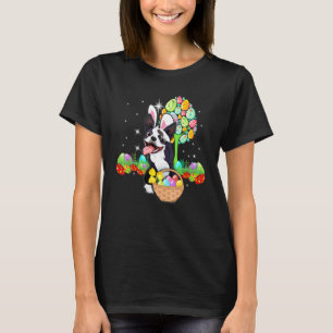 T-shirt Boston Terrier Chasse Chien Oeufs Chasse Bunny Pâq