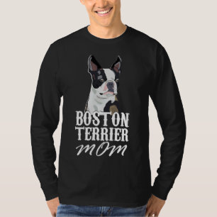 T-shirt Boston Terrier Chien Maman Équipé Scoop