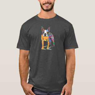 T-shirt Boston Terrier en graffiti