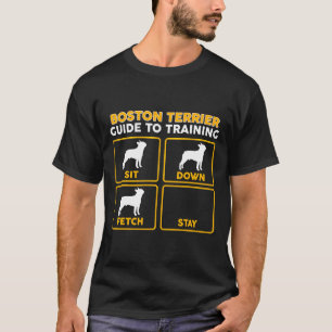 T-shirt Boston Terrier Funny Guide De Formation