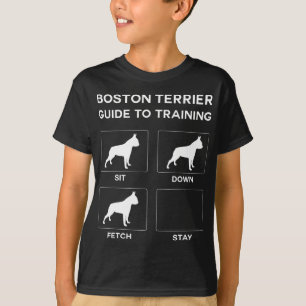 T-shirt Boston Terrier Guide De L'Entraînement Chien Obedi