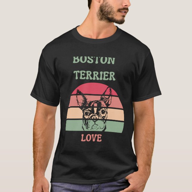 T-shirt Boston Terrier Love 160 (Devant)