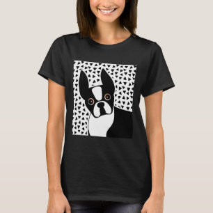 T-shirt Boston Terrier Modern Dog Art