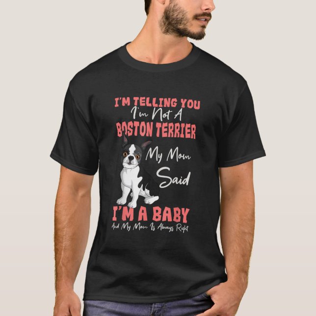 T-shirt Boston Terrier Mom American Gentleman Amoureux des (Devant)
