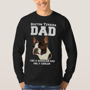 T-shirt Boston Terrier Papa Comme Un Papa Régulier Proprié