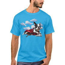 T-shirt Boston Terrier Super Hero
