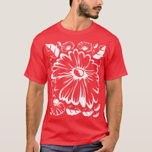 T-shirt Botanique marguerite jardinier Floral Nature margu