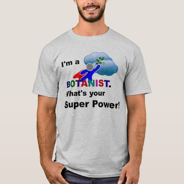 T-shirt Botaniste Superhero (Devant)