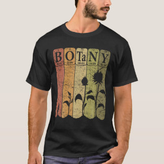 T-shirt Botany Éléments de tableau périodique Plante Lover
