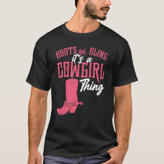 T-shirt Botte de cow-girl